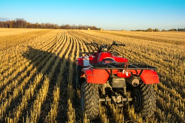 Straw Stubble and ATV